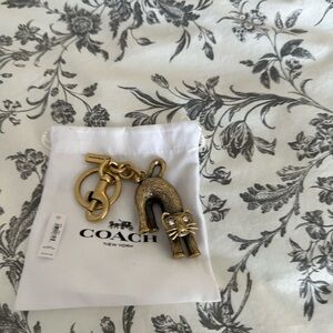 Coach Cat KeyChain Bag Charm